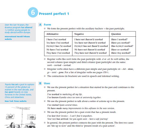 present perfect упражнения